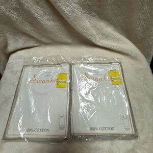 SWANKNIT Vintage White Short Sleeve Baby Shirt up to 15lbs